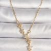 Bouquet Bouqtique 316L Çelik Gold Renk Zincir Zirkon Taşlı Yıldız Model Kadın Kolye BQT35BKO9903