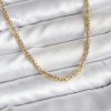 Bouquet Bouqtique 14K Gold Renk Kaplama Boru Zincir Model CM Kadın Kolye BQT35BKO10740