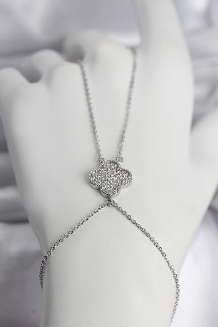 Bouquet Bouqtique Pirinç Gümüş Renk Yonca Model Kadın Şahmeran BQT35SN748