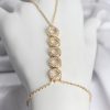 Bouquet Bouqtique Pirinç Gold Renk Zirkon Taşlı Sıralı Halka Model Kadın Şahmeran BQT35SN763