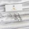 Bouquet Bouqtique Pirinç Gümüş Renk Kelebek Model 3'lü Kadın Küpe BQT35BKP11708