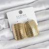 Bouquet Bouqtique Gold Renk Pirinç Vintage Esintili Statement Küpe BQT35BKP11736