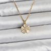 Bouquet Bouqtique 316L Çelik Zincir Gold Renk Yonca Model Kadın Kolye BQT35BKO11020