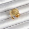 Bouquet Bouqtique 316L Çelik Gold Renk Başak Modeli Kadın Yüzük BQT35BYK4162