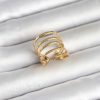 Bouquet Bouqtique 316L Çelik Gold Renk Sıralı Model Kadın Yüzük BQT35BYK4183