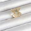 Bouquet Bouqtique Pirinç Gold Renk Füsun Kelebek Model Kadın Yüzük BQT35BYK4184