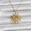 Bouquet Bouqtique 316L Çelik Gold Renk Bohem Güneş Model Kadın Kolye BQT35BKO11047