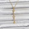 Bouquet Bouqtique 316L Çelik Gold Renk Kutup Yıldızı Y Model Zirkon Taşlı Kadın Kolye BQT35BKO11049