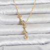 Bouquet Bouqtique 316L Çelik Gold Renk Zirkon Taşlı Y Kadın Kolye BQT35BKO11053