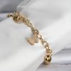 Bouquet Bouqtique 316L Çelik Gold Renk Kelebek ve Dorikalı Kadın Bileklik BQT35BB8385