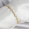 Bouquet Bouqtique Pirinç Gold Renk Zirkon Taşlı Ay ve Yıldız Model Kadın Bileklik BQT35BB8395