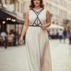 Büyük Beden Siyah Kadın Kemer Çapraz Askılı Deri Harness - APFT158