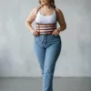 Büyük Beden Taba Kadın Kemer Zincir Detaylı Korse Tarzı Deri Harness - APFT626
