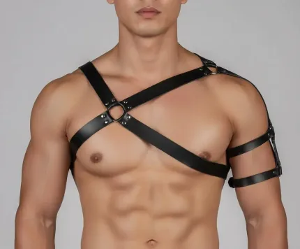 Tek Omuz Erkek Harness, Erkek Göğüs ve Omuz Harness - APFTM241