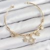 Bouquet Bouqtique Pirinç Zirkon Taşlı Yıldız Model Gold Renk Charm Bileklik BQT35BB7352