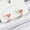 Bouquet Bouqtique Pirinç Zirkon Taşlı Kelebek Model Gold Renk Çocuk Küpe BQT35BKP10908