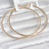 Bouquet Bouqtique Gold Renk Pirinç Köşeli Kenar Halka 72 mm Kadın Küpe BQT35BKP11769
