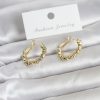Bouquet Bouqtique Gold Renk Pirinç Dorika Halka Kadın Küpe BQT35BKP11776
