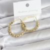 Bouquet Bouqtique Pirinç Gold Renk Dorika Halka Kadın Küpe BQT35BKP11777