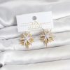 Bouquet Bouqtique Zirkon Taşlı Pirinç Kutup Yıldızı Gold ve Gümüş Renk Kadın Küpe BQT35BKP11782
