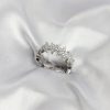Bouquet Bouqtique Gümüş Renk Pirinç Sıralı Yıldız Model Zirkon Taşlı Kadın Yüzük BQT35BYK4202