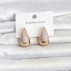 Bouquet Bouqtique 316L Çelik Gold Renk Zirkon Taşlı Damla Model Kadın Küpe BQT35BKP11842