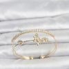 Bouquet Bouqtique Pirinç Gold Renk Kelebek Model Kadın Bileklik BQT35BB8505