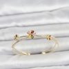 Bouquet Bouqtique Pirinç Gold Renk Renkli Çiçek Model Kadın Bileklik BQT35BB8517