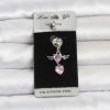 Bouquet Bouqtique 316L Cerrahi Çelik Pembe Zirkon Taşlı Kanat Model Göbek Piercing BQT35PR1405