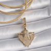 Bouquet Bouqtique Pirinç Gold Renk Zirkon Taşlı Çapa Model Ajda Charm BQT35BC1000