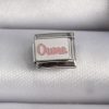 Bouquet Bouqtique 316L Çelik Gümüş Renk Beyaz Pembe Ouma İşlemeli Nomination Charm BQT35BC1027