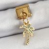 Bouquet Bouqtique 316L Çelik Sallantılı Zirkon Taşlı Palmiye Ağacı Model Gold Renk Nomination Charm BQT35BC1398