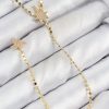 Bouquet Bouqtique Pirinç Zirkon Taşlı Ezme Zincirli Kutup Yıldızı Model Gold Renk Y Kolye BQT35BKO10469