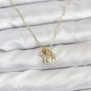 Bouquet Bouqtique Pirinç Gold Renk Minimal Charmlı Kadın Kolye BQT35BKO10803