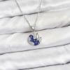 Bouquet Bouqtique 316L Çelik Zincir Gümüş Renk Gece Model Zirkon Taşlı Kadın Kolye BQT35BKO10890