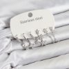 Bouquet Bouqtique 316L Çelik Gümüş Renk Zirkon Taşlı Yıldız Detaylı Zincirli Model Kadın Küpe Seti BQT35BKP11883