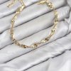 Bouquet Bouqtique CM Burgu İtalyan Zincir Model Gold Renk Pirinç Kadın Bileklik BQT35BB8594