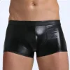 Bouquet Bouqtique Fantezi Deri Görünümlü Seksi  Siyah Erkek Boxer  - Fantezi Tanga BQT354605