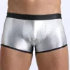 Bouquet Bouqtique Fantezi Deri Görünümlü Gümüş Erkek Boxer  Tanga BQT354607
