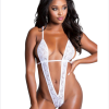 Bouquet Bouqtique Fantezi Beyaz Dantel Mikro bayan İç Giyim Babydoll BQT359133-5