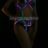 Erotik İç Giyim Reflektörlü Seksi Body Harness