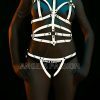 Zincir Detaylı Ağ Kısmı Açık Reflektörlü Şık Harness - APFT299