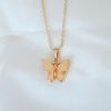 Bouquet Bouqtique Gold Kaplama Sarı Renk Sedefli Kelebek Kolye BQT35BKO6439