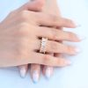 Bouquet Bouqtique Zirkon Taşlı Baget Gold Renk Kadın Yüzük BQT35BYK2342