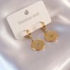 Bouquet Bouqtique Çelik Gold Renk Kutup Yıldızı İşleme Zirkon Taşlı Kadın Küpe BQT35BKP6961