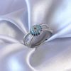 Bouquet Bouqtique Gümüş Renk Nazar Boncuk Model Kadın Yüzük BQT35BYK2567