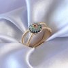 Bouquet Bouqtique Gold Renk Nazar Boncuk Model Kadın Yüzük BQT35BYK2568