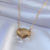 Bouquet Bouqtique 316L Çelik Gold Renk Lotus Model Zirkon Taşlı Kadın Kolye BQT35BKO7578