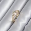 Bouquet Bouqtique Pirinç Gold Renk Zirkon Taşlı Yılan Model Kadın Yüzük BQT35BYK2923