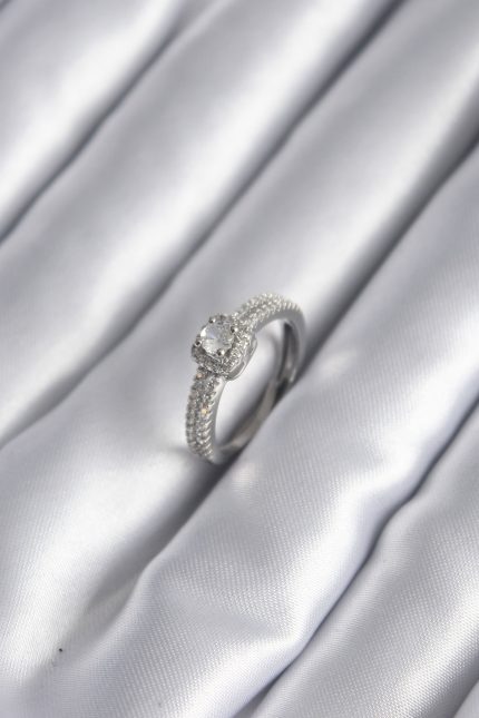 Bouquet Bouqtique Pirinç Gümüş Renk Zirkon Taşlı Kadın Yüzük BQT35BYK3902